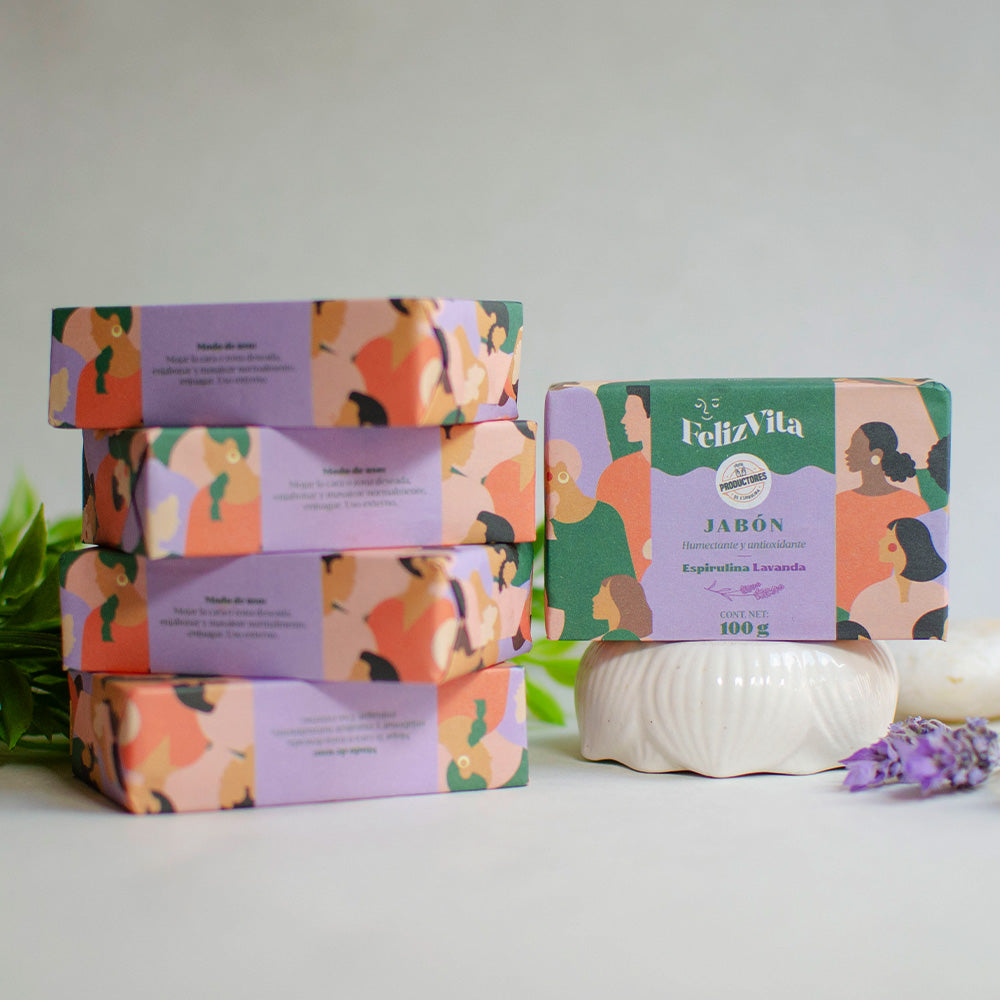 Jabón de Lavanda con Espirulina