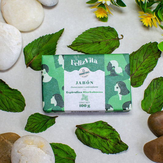 Jabón de Hierbabuena con Espirulina